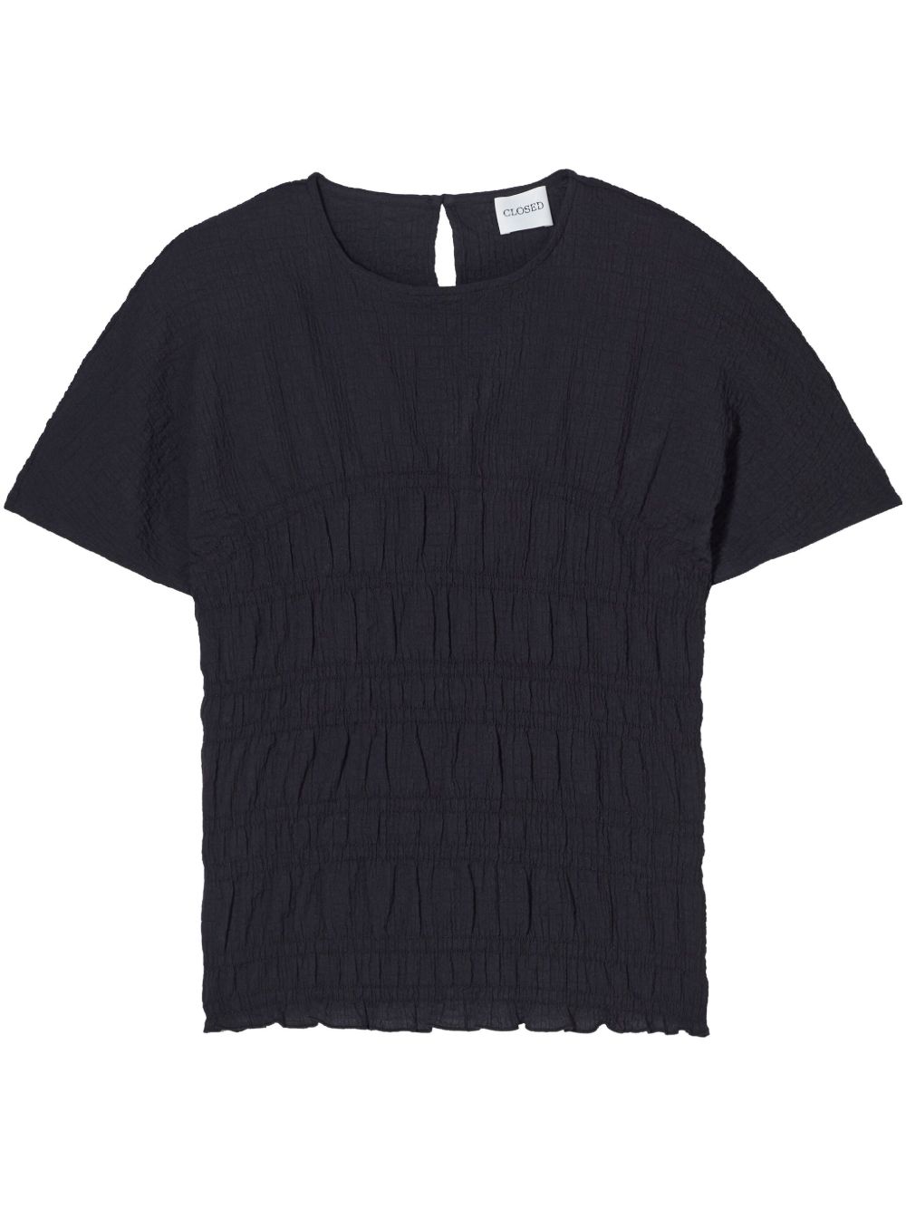 Closed jersey top - Black