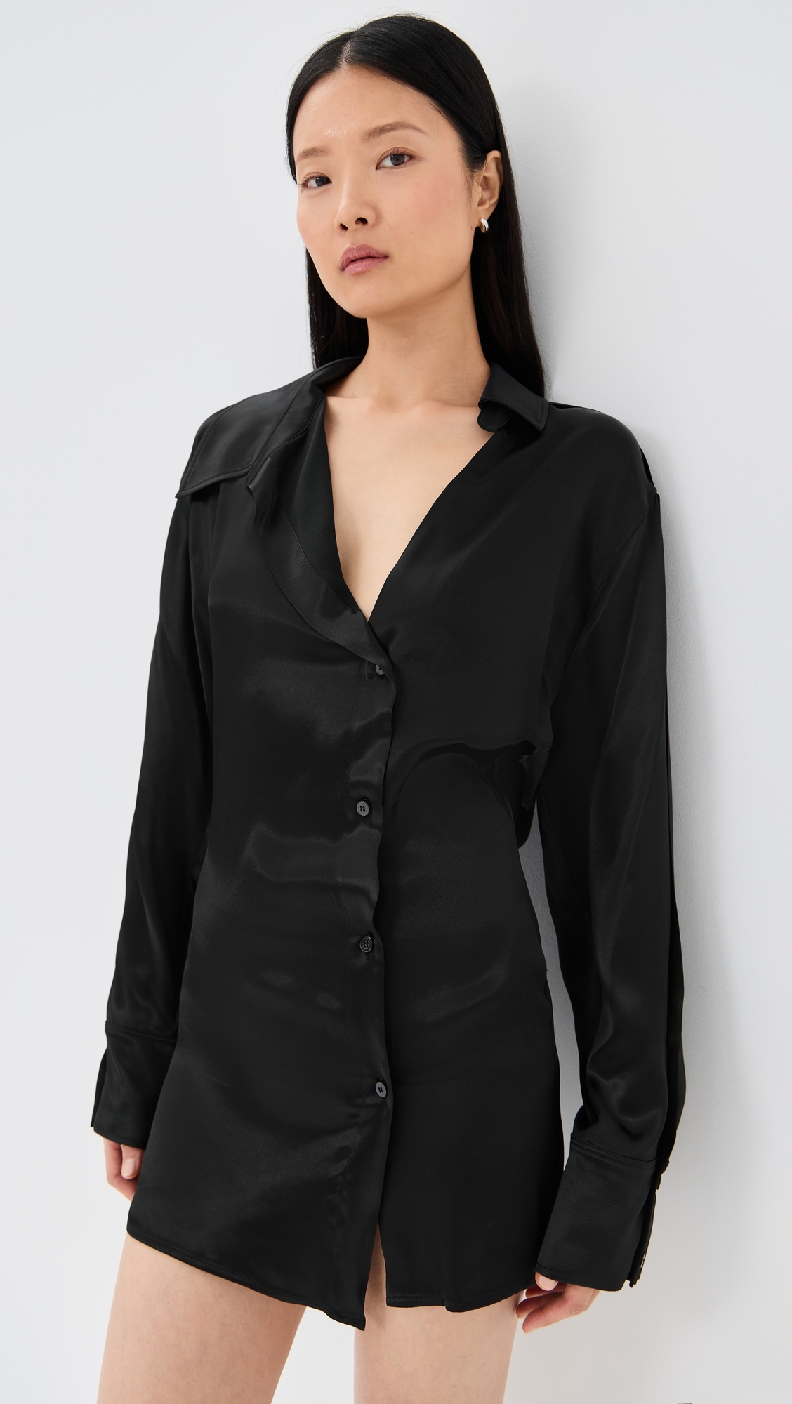 Mini Shirtdress Black