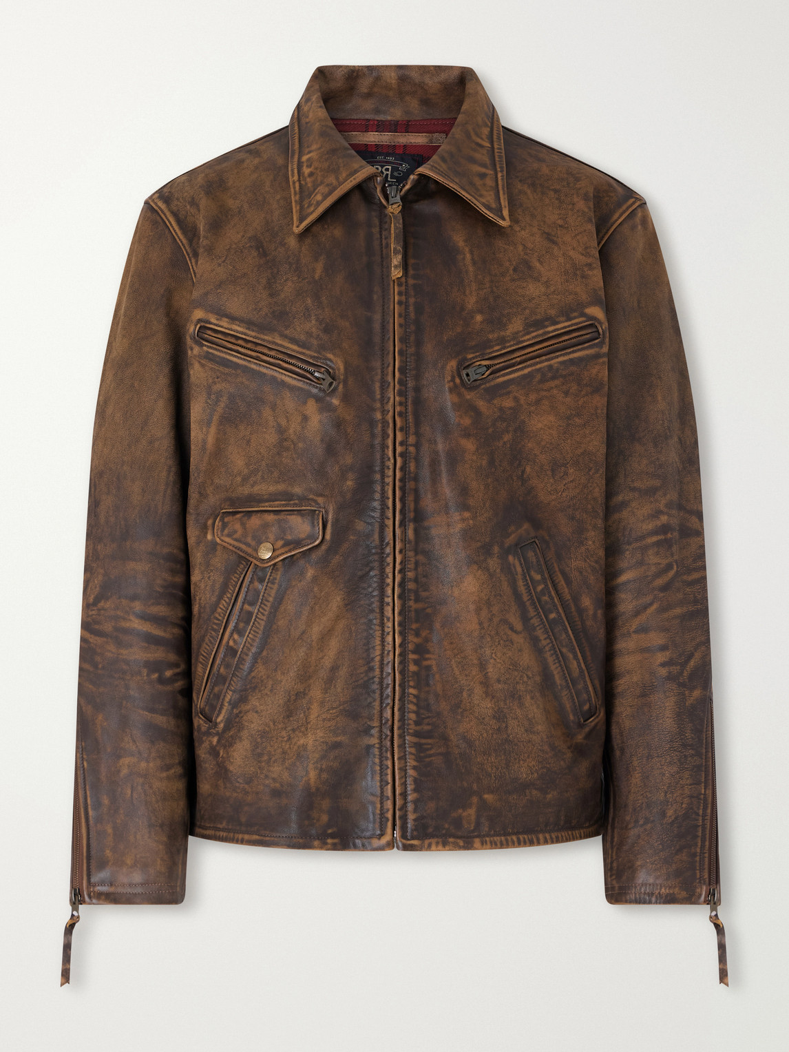 Distressed Leather Jacket