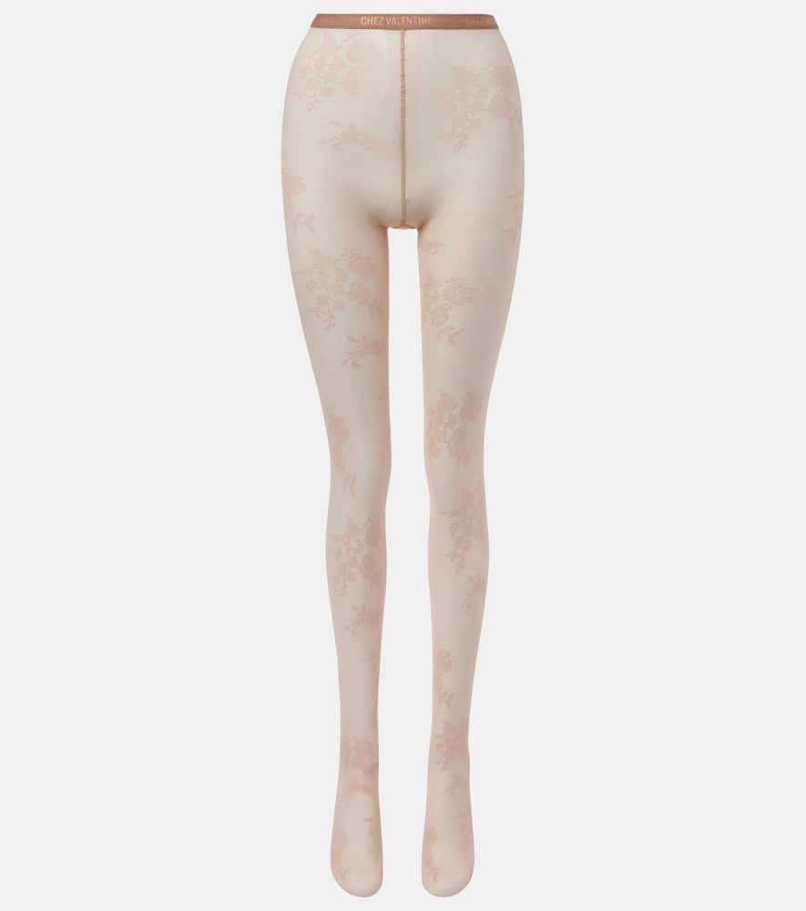 Floral tights