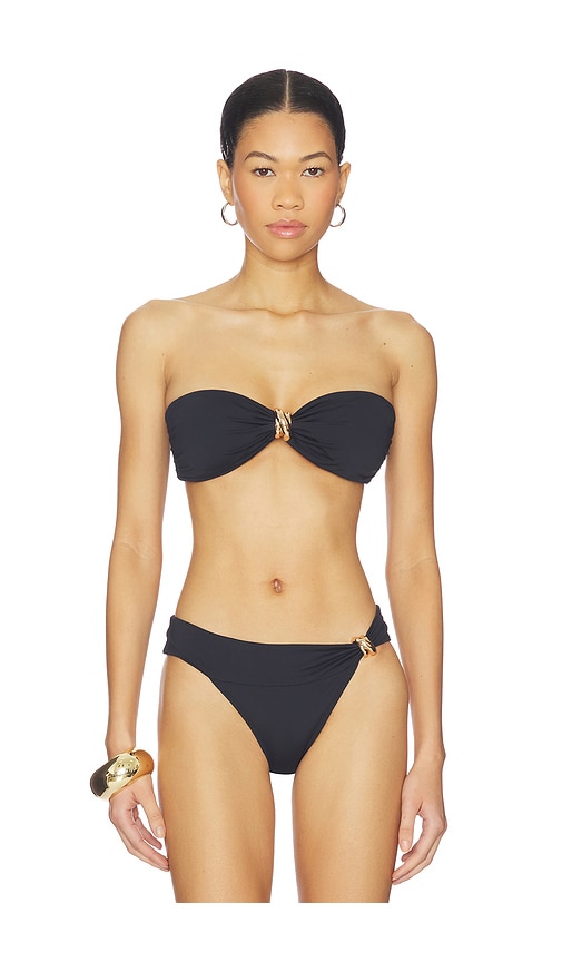 Away That Day Formentera Bikini Top in Black. - L also in M, S