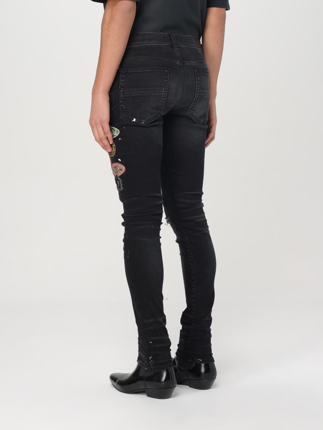 Patch-detailing skinny jeans - Black