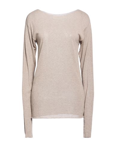 Woman Sweater Taupe Size 1 Cotton