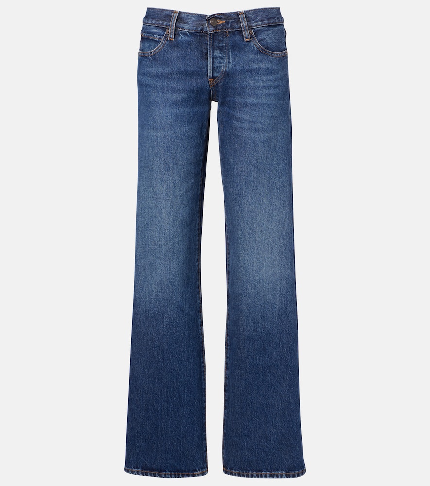 The Gray low-rise wide-leg jeans