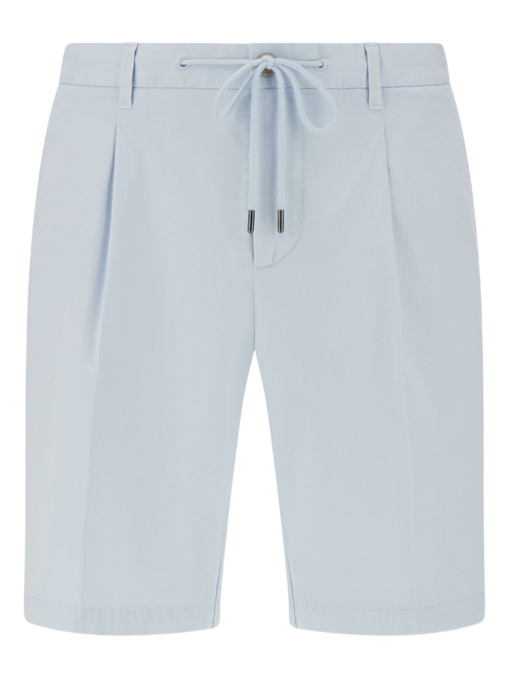 Boggi Milano Stretch Cotton Summer Bermuda Shorts - Blue