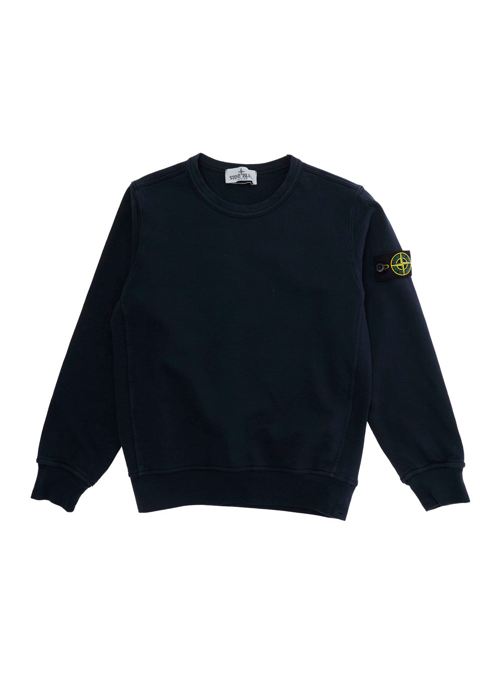 Cotton Crewneck Sweatshirt — Blue