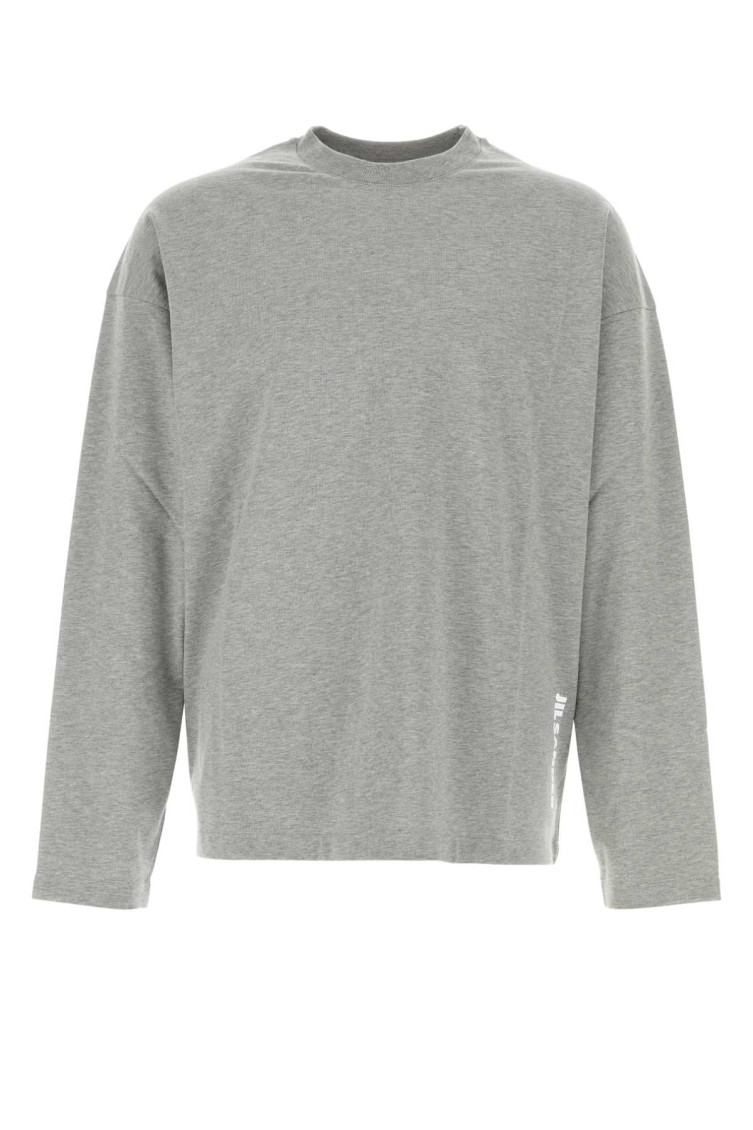 Jil Sander - cotton crew neck long sleeve t shirt