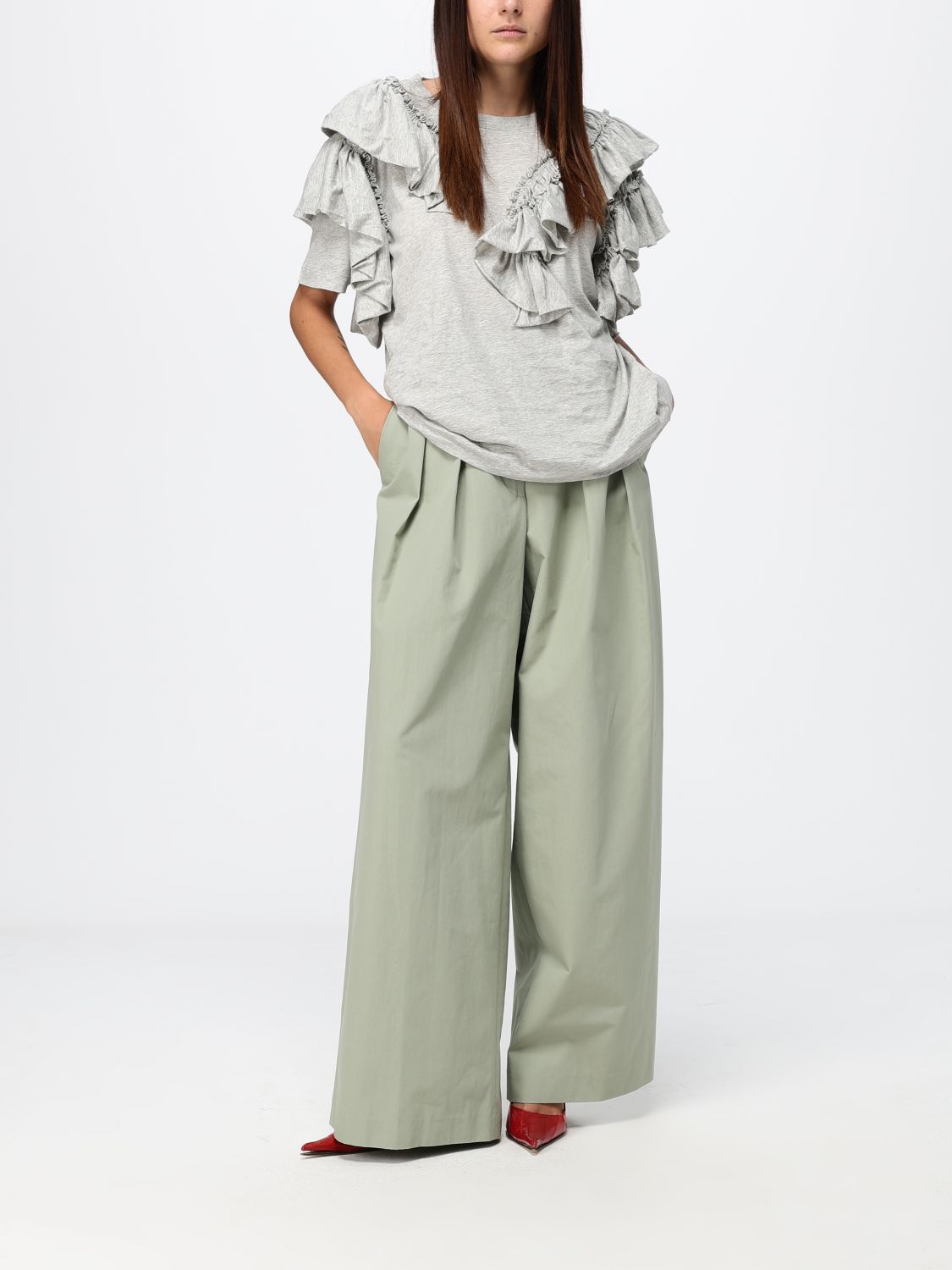 Pants Woman color Green