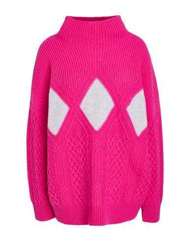Woman Turtleneck Fuchsia Size S Cashmere