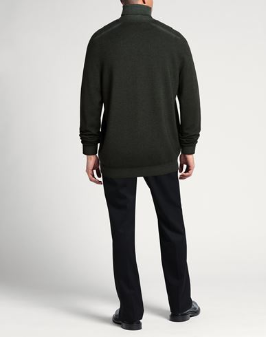 Man Turtleneck Dark green Size 42 Virgin Wool