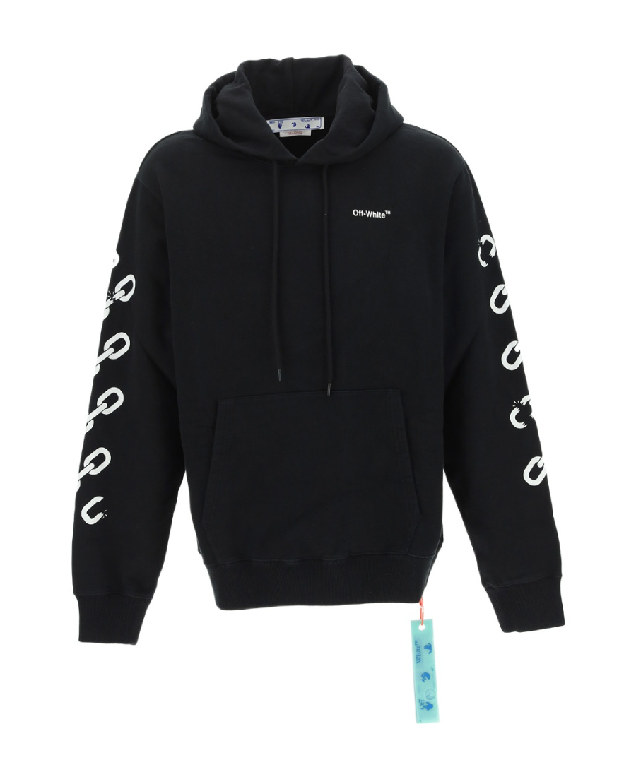 Chain-link Arrows-motif hoody