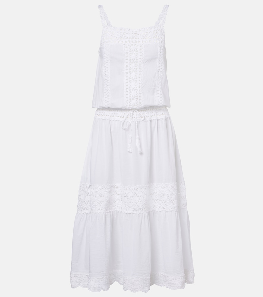 Manor crochet cotton midi dress