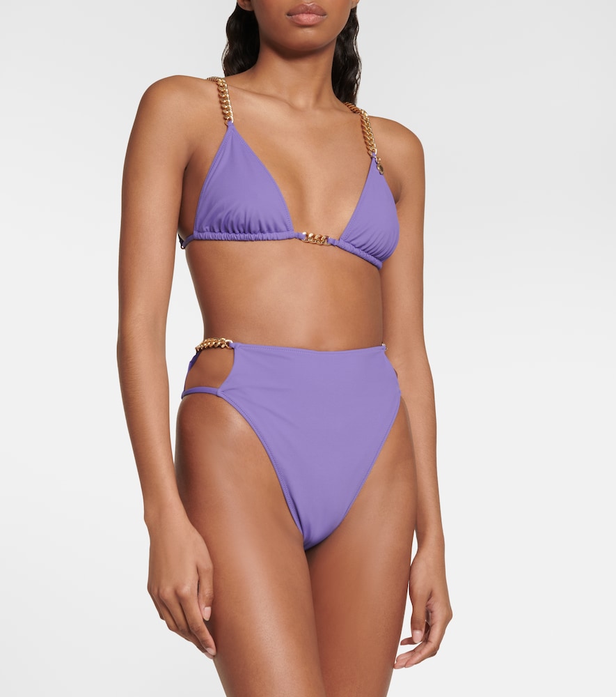 Chain-trimmed bikini bottoms