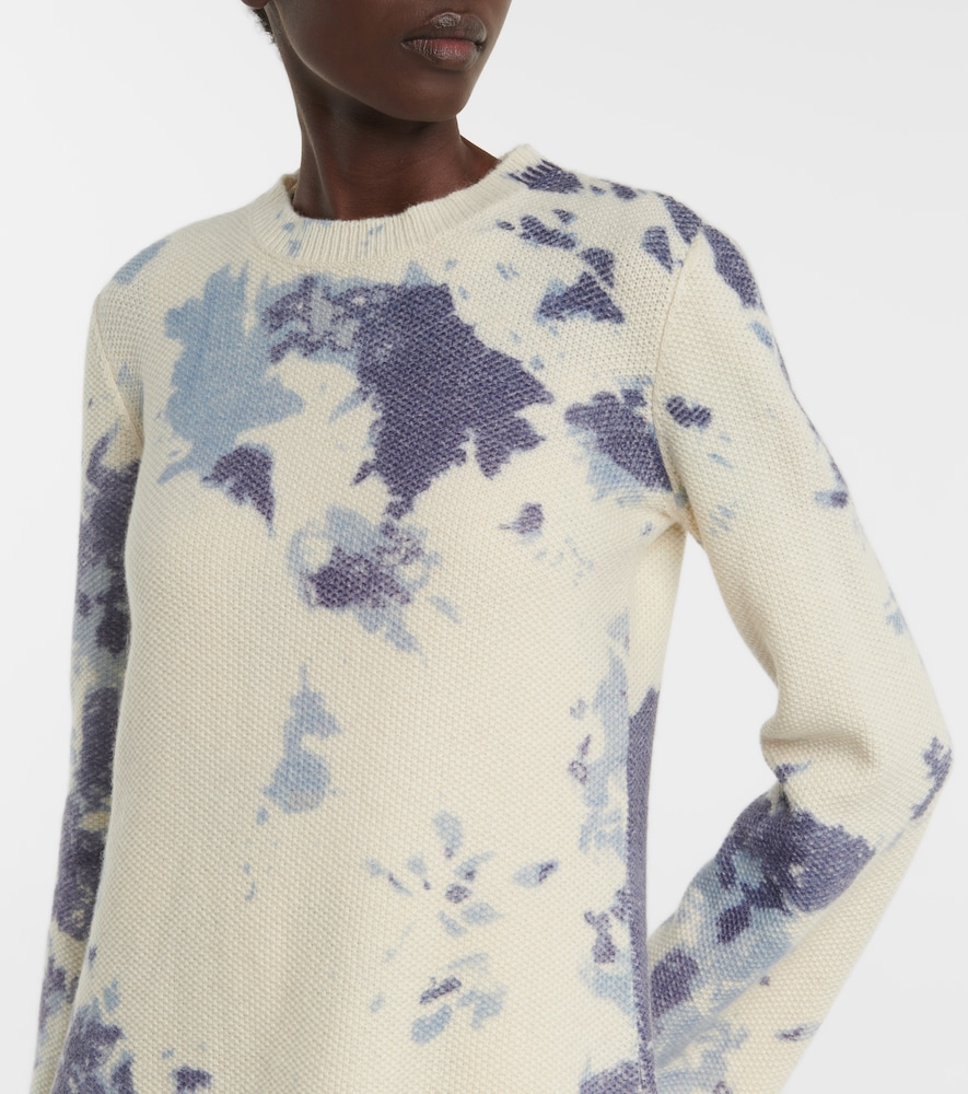 Exclusive to Mytheresa - Tie-dye cashmere minidress