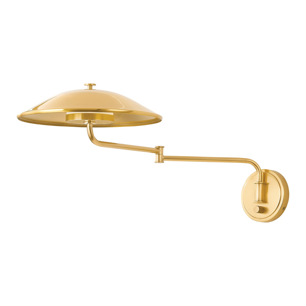 Aged Brass LED Wall Sconce from the Brockville Collection