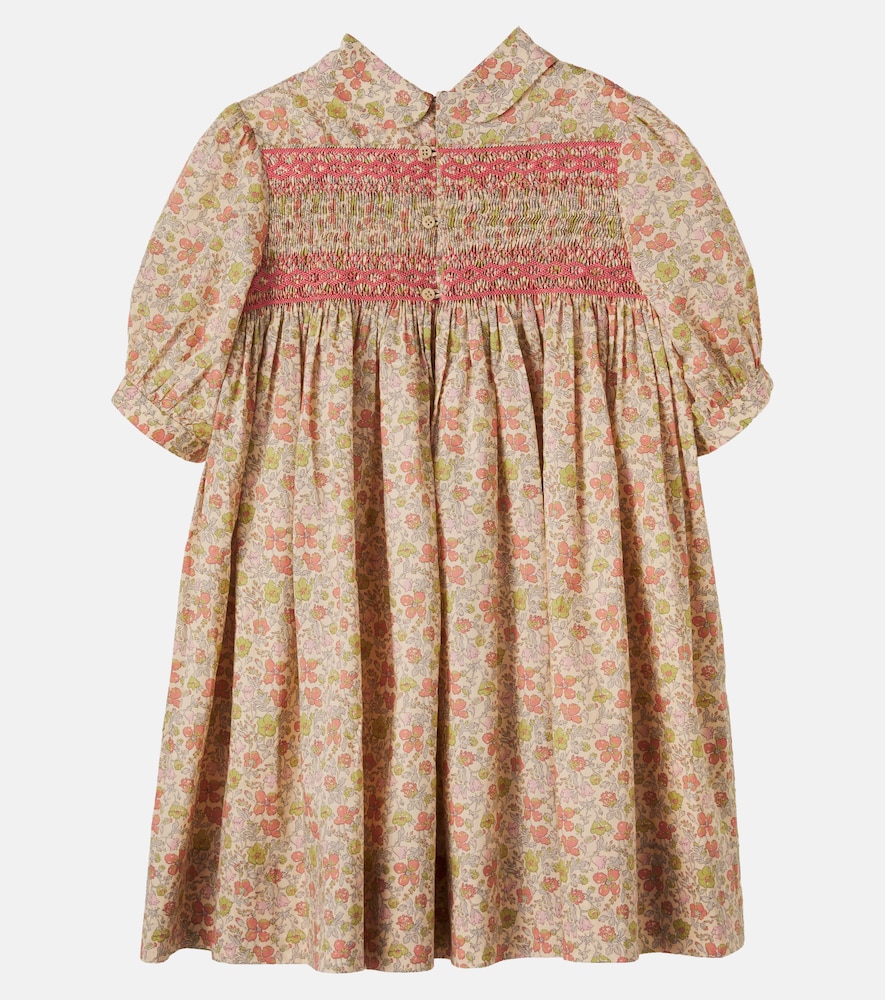 Melodia smocked floral cotton dress
