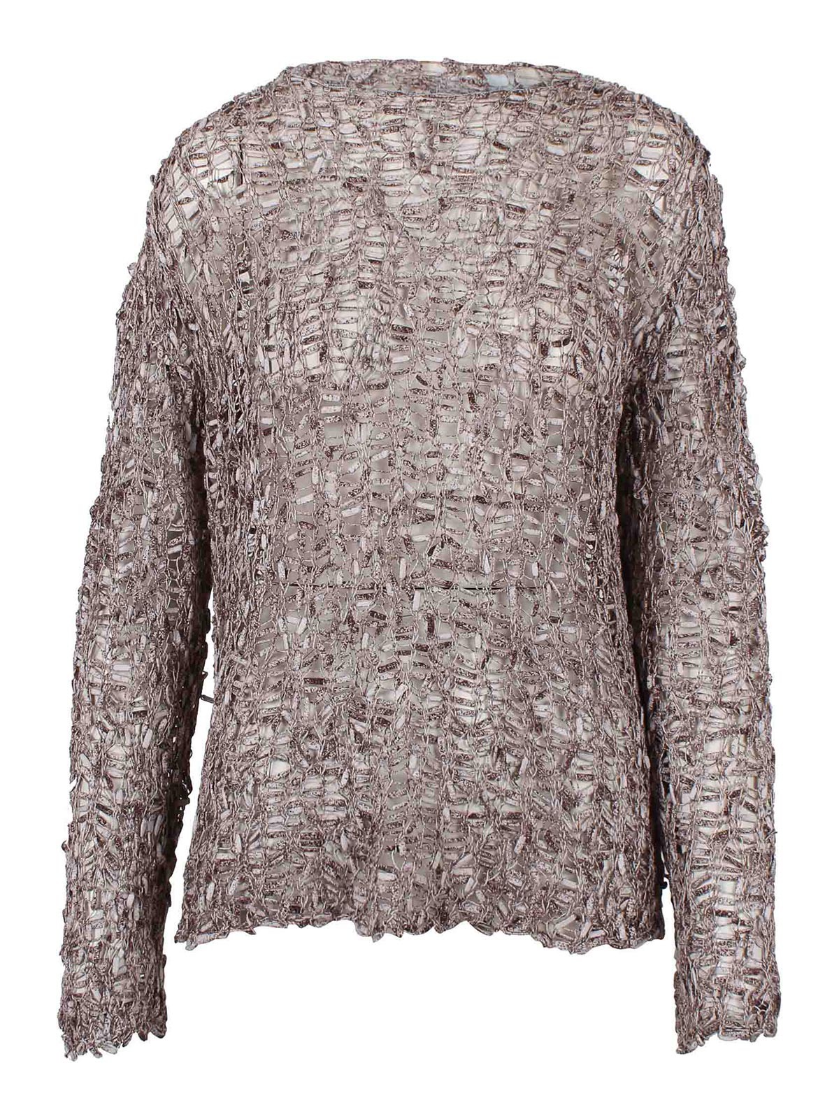 Sheer woven sweater