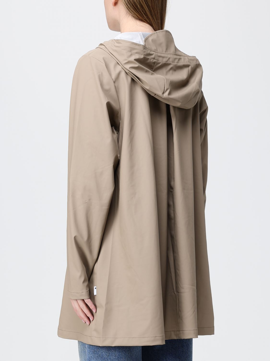 Button-up hooded parka - Black