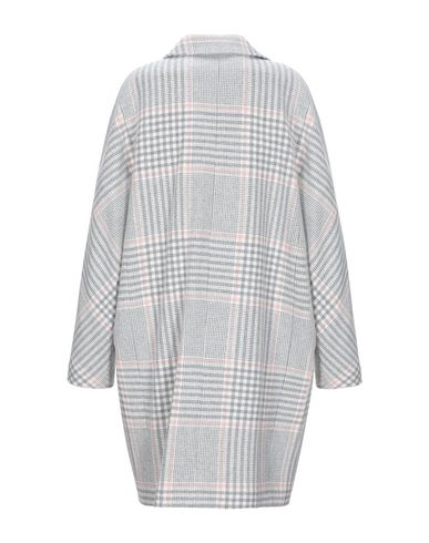 Woman Coat Grey Size 4 Virgin Wool, Polyamide, Polyester