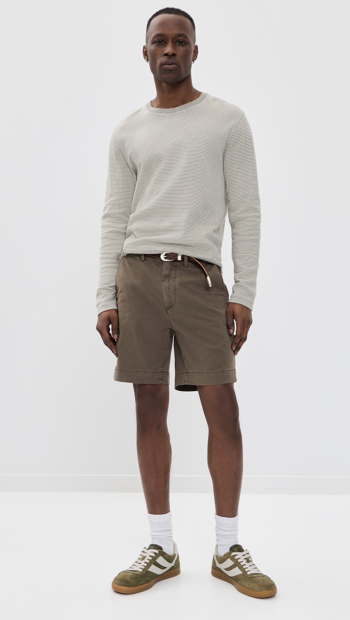 Archie Straight Trouser Shorts 7.5 Sulfur Soft Mushroom