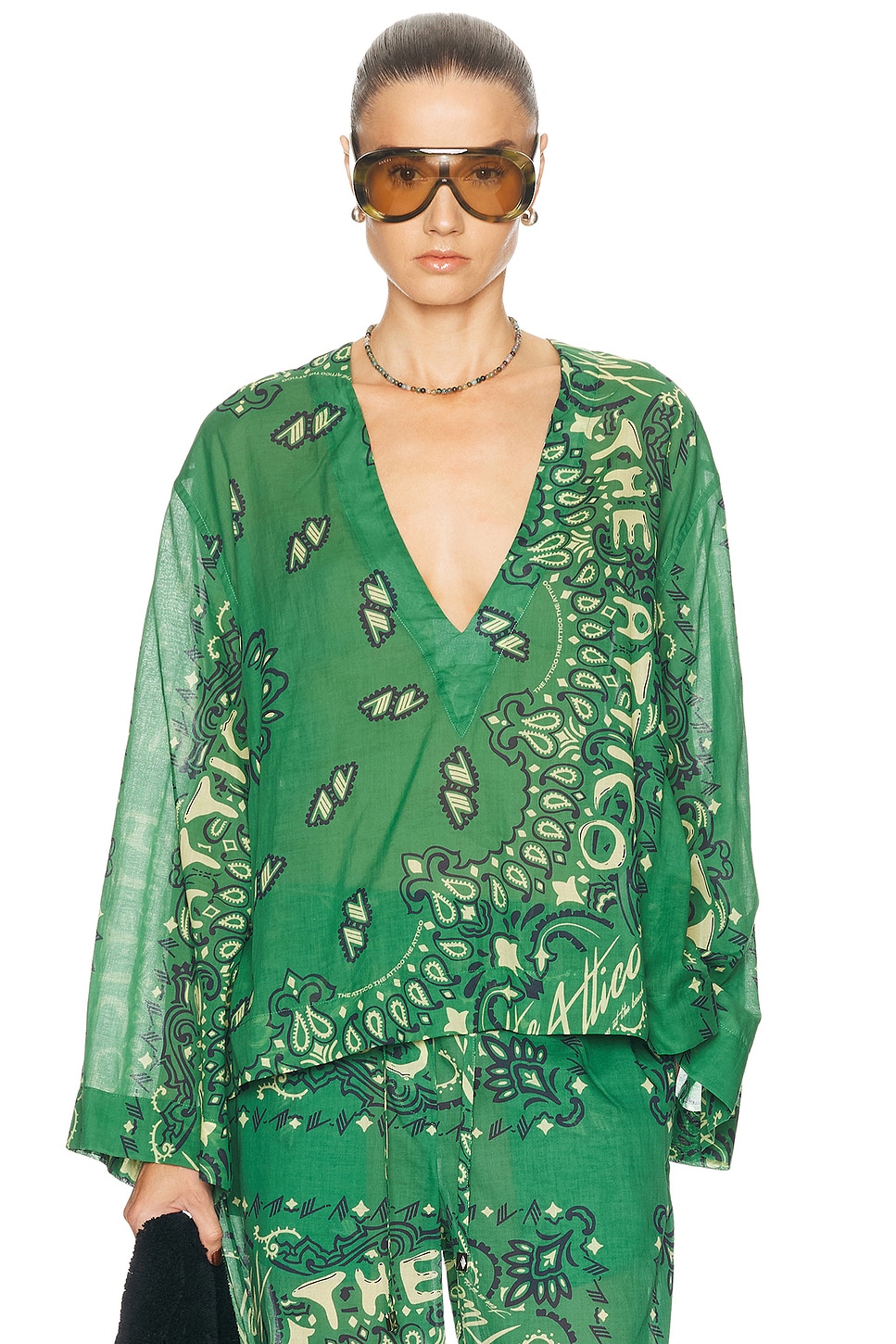 THE ATTICO Top in Green