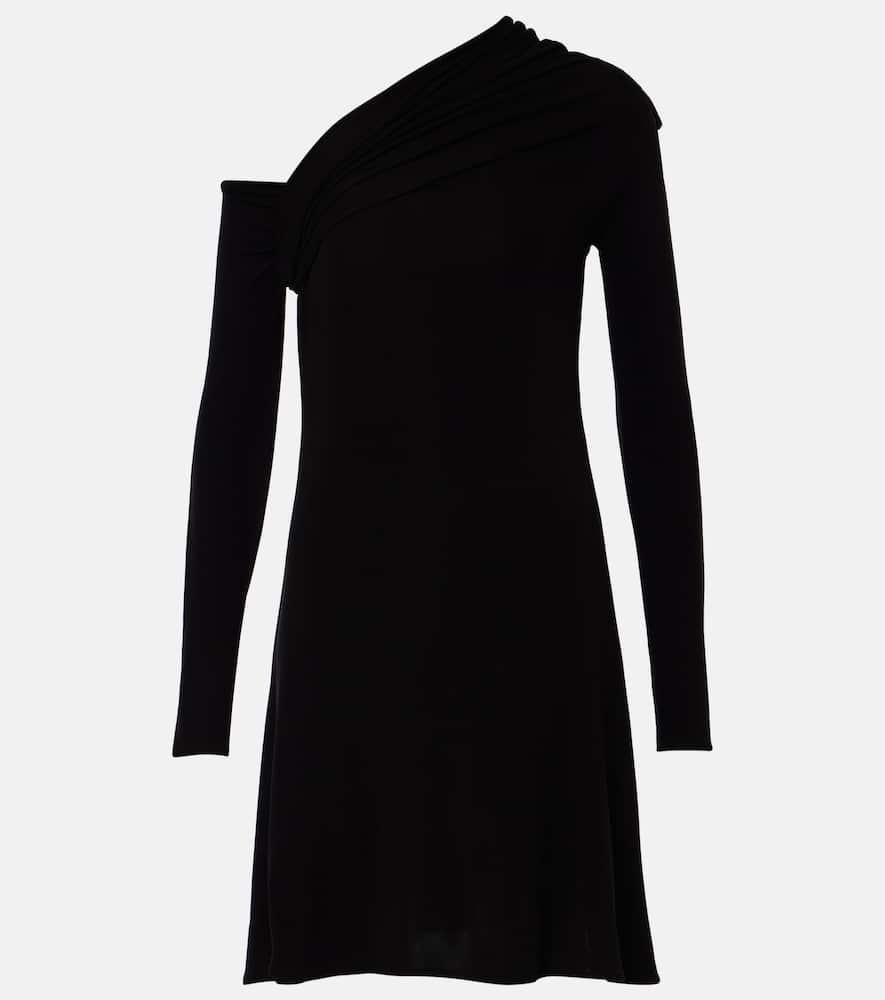 Courrèges Twist one-shoulder crêpe minidress