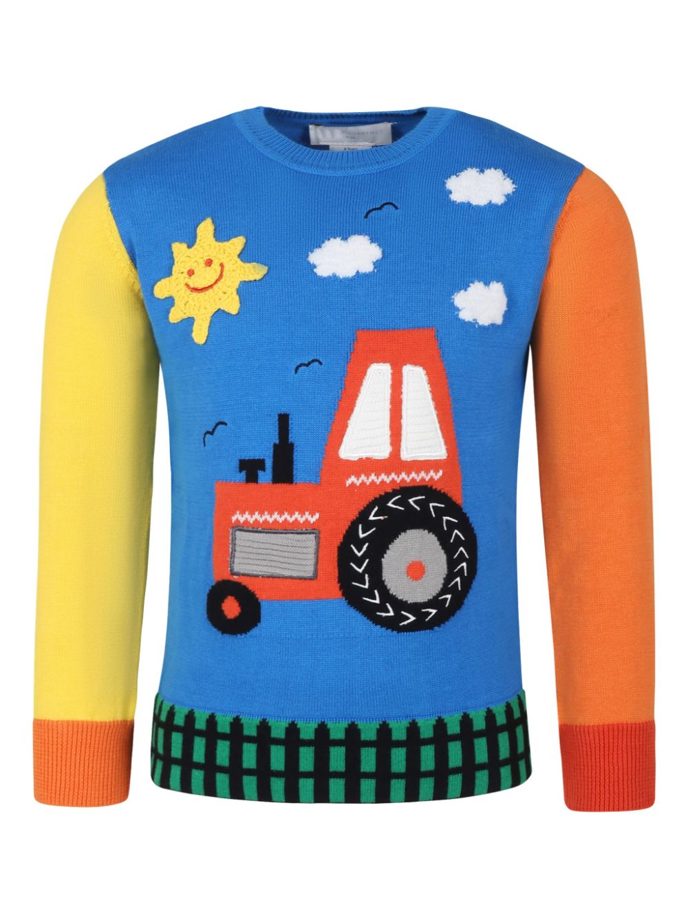 Tractor-knit sweater - Blue