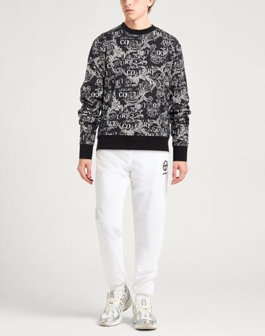 Man Sweatshirt Black Size L Cotton