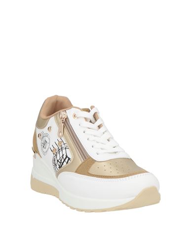 Woman Sneakers Gold Size 9 Synthetic material, Textile fibers