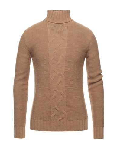 Man Turtleneck Camel Size 42 Acrylic, Wool, Viscose, Alpaca wool
