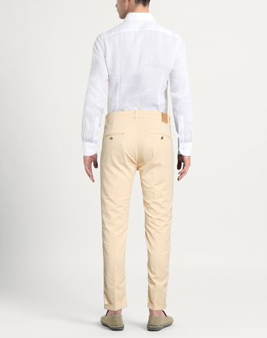 Man Pants Cream Size 28 Cotton, Polyester, Elastane