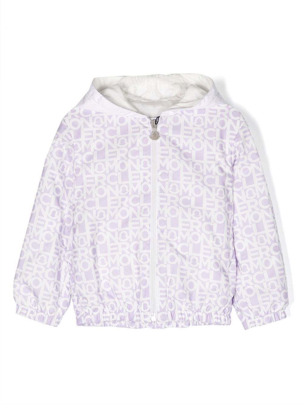 All-over logo print jacket - Purple