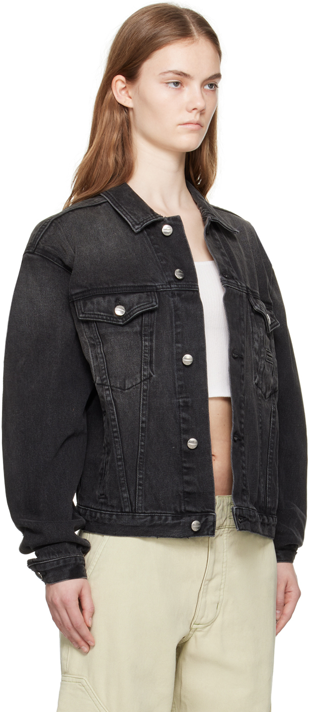 Rhude SSENSE Exclusive Black Denim Jacket