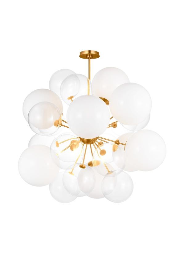 Burnished Brass Chandelier from the Aria Collection