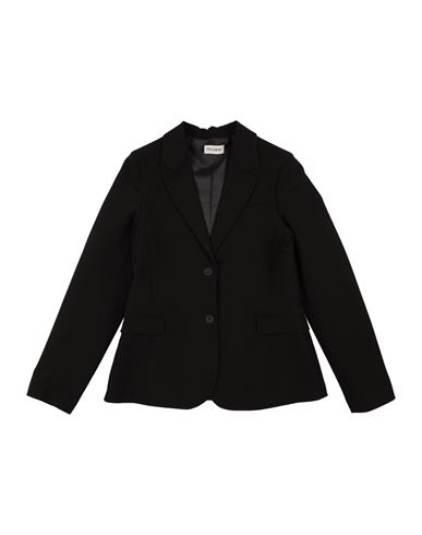 Kid Girl Blazer Black Size 16 Polyester, Elastane