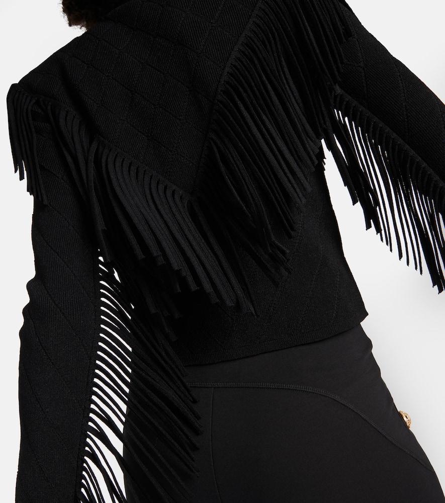 Fringed cardigan