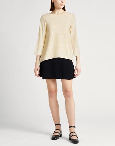 Woman Top Cream Size 2 Polyamide, Elastane