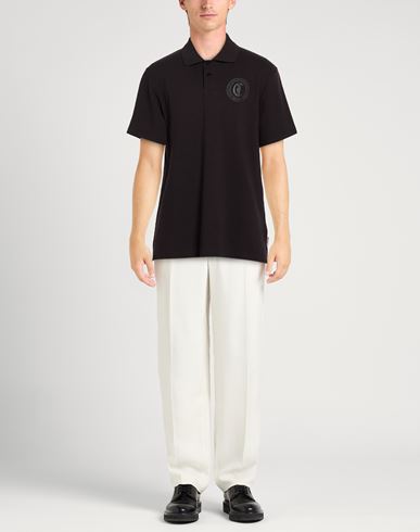 Man Polo shirt Black Size M Cotton