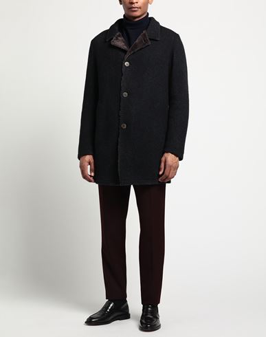 Man Coat Navy Size XL Wool, Polyamide, Acrylic, Polyester, Mohair wool