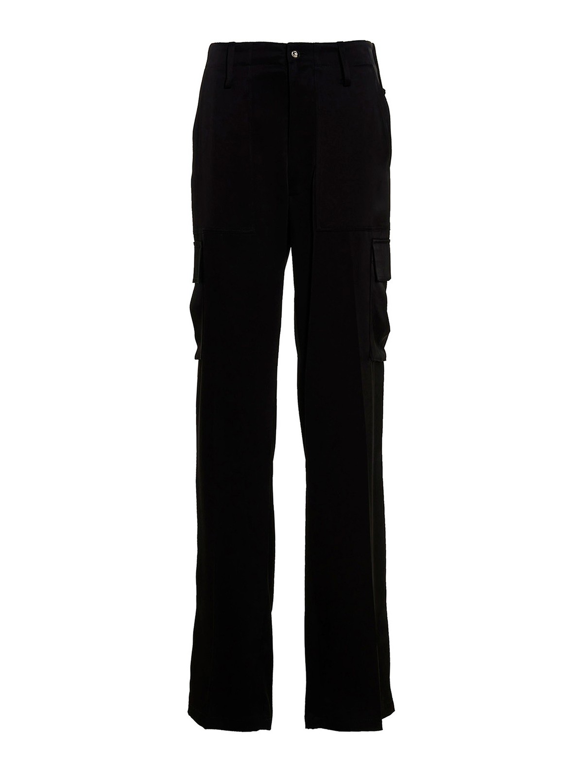 Satin cargo pants