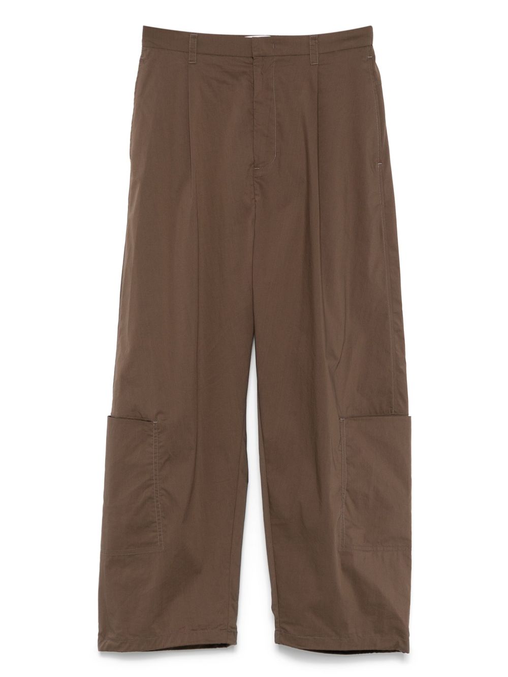 Patch-pocket trousers - Brown