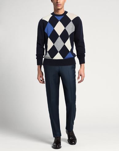 Man Sweater Navy Size L Virgin Wool