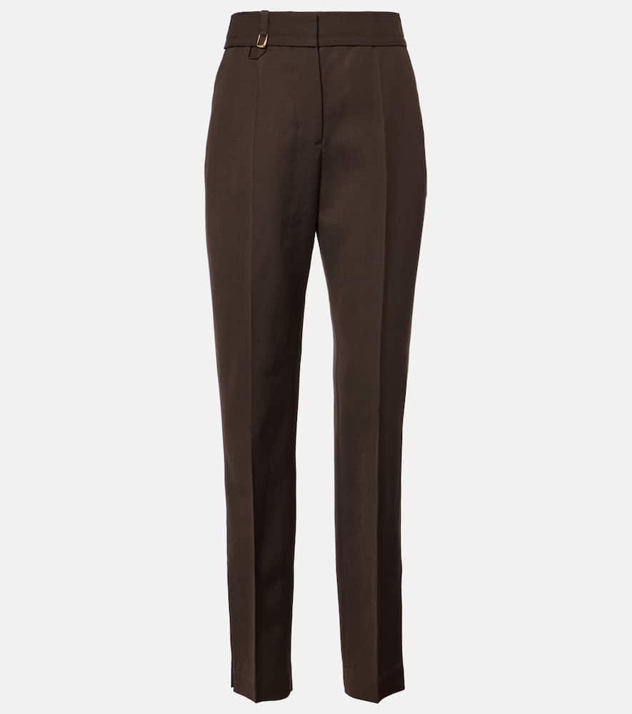 Tibau high-rise straight pants