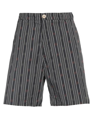 Man Shorts & Bermuda Shorts Charcoal Size 26 Cotton