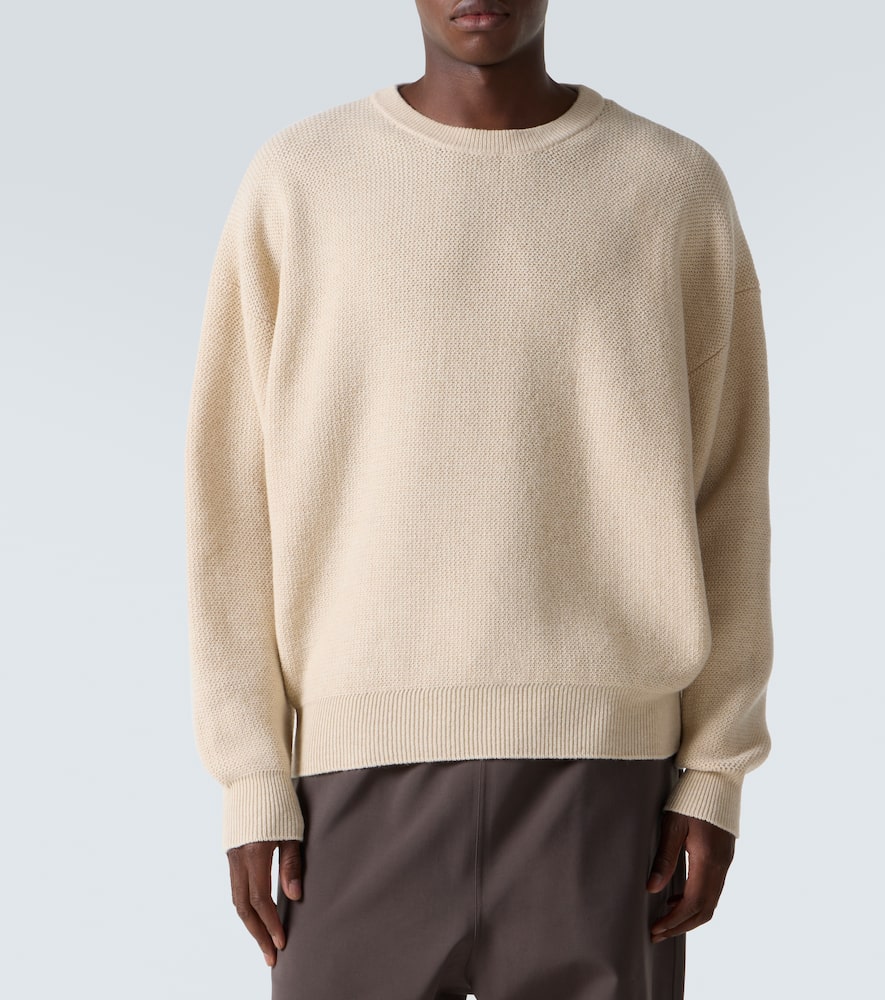 Henley virgin wool sweater