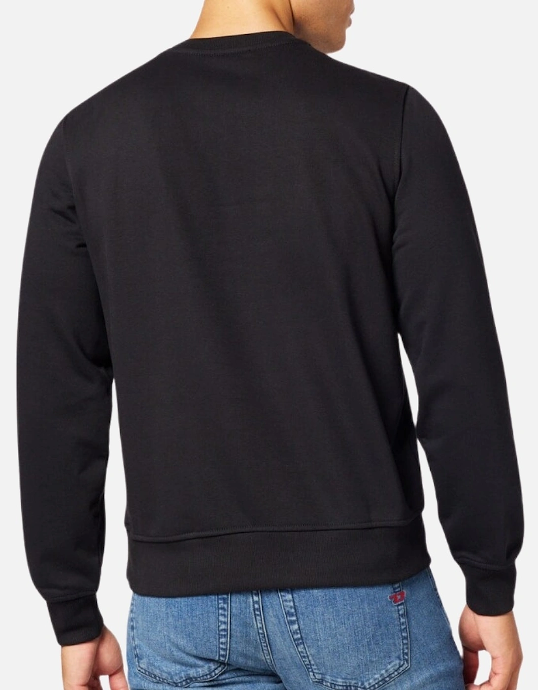Men's Diesel Small Patch Logo Black Sweatshirt - Size: L