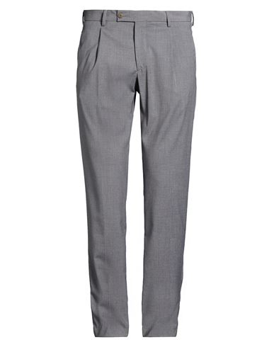 Man Pants Grey Size 35 Polyester, Viscose, Elastane