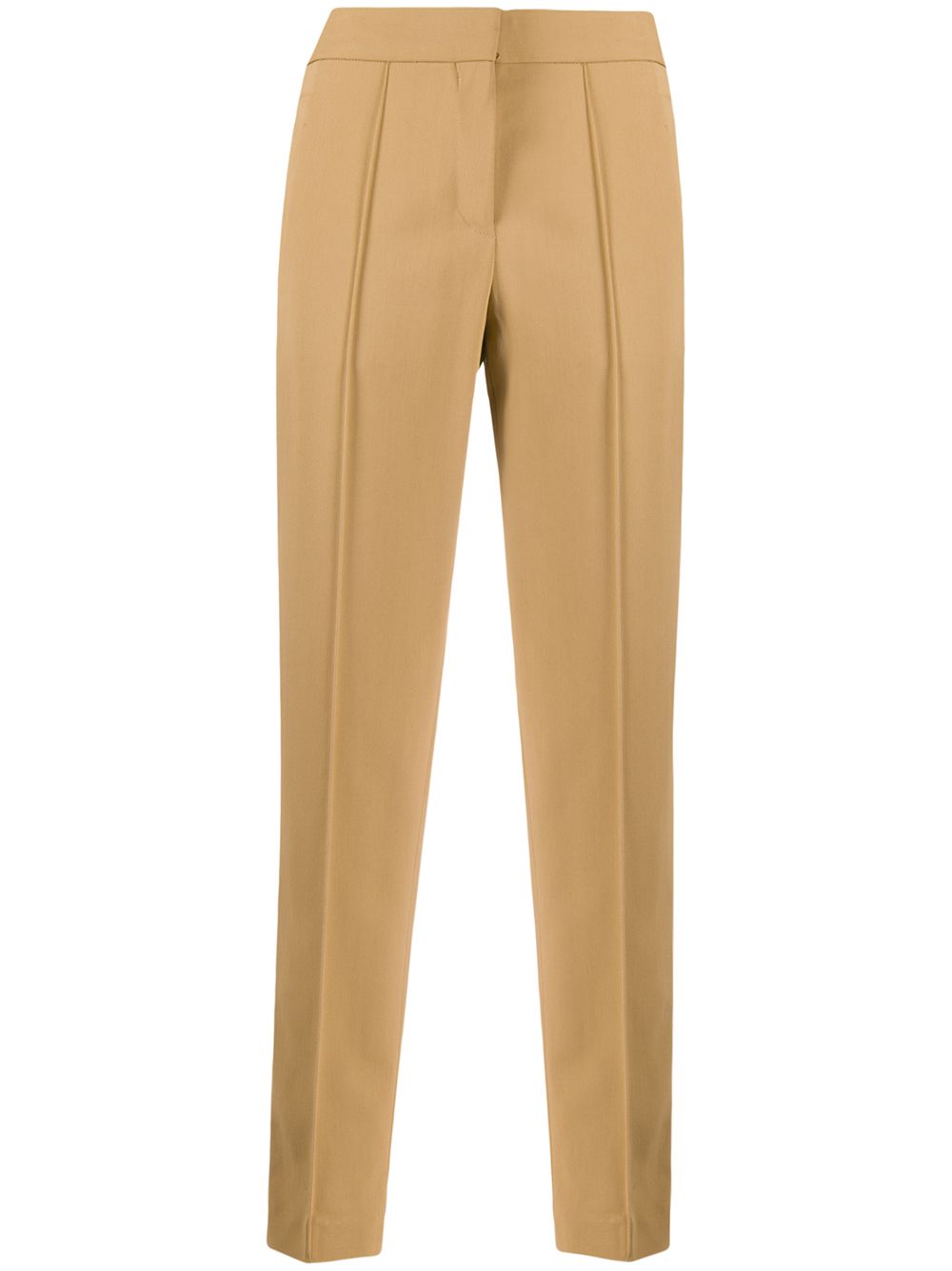 Cropped tapered trousers - Neutrals
