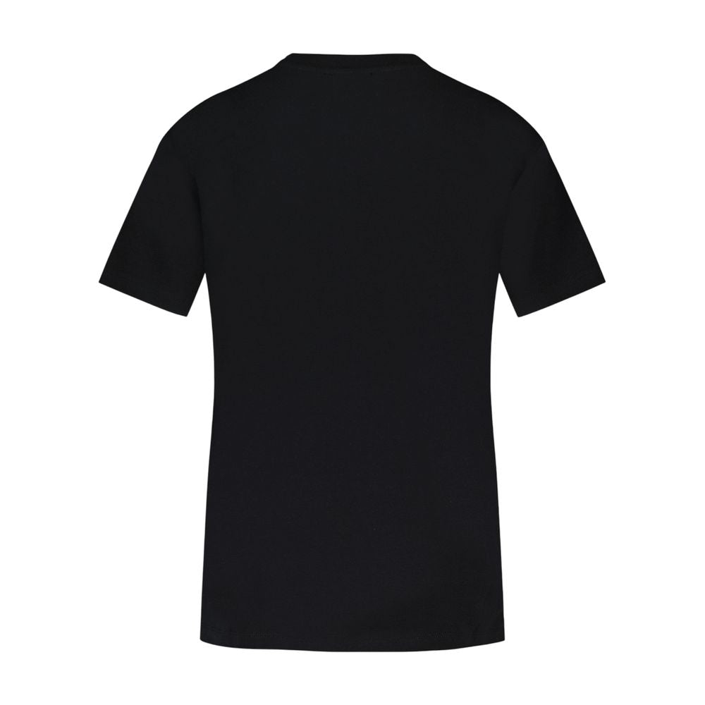 Boxy Cotton T-Shirt — Black
