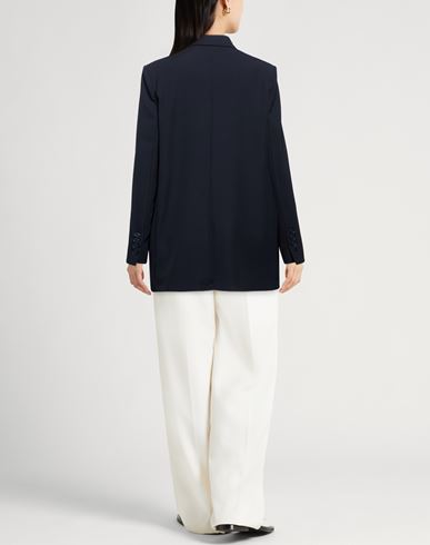 Woman Blazer Midnight blue Size 10 Polyester, Elastane